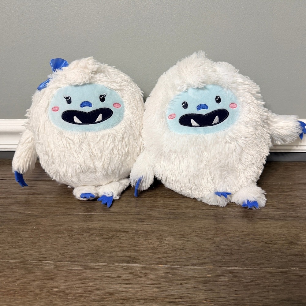 Disney Parks Yeti Abominable Snowman Girl and Boy Plush Set